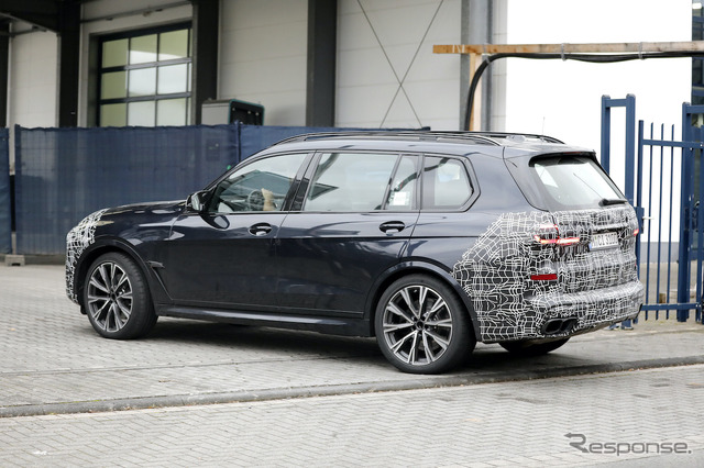 BMW X7 改良新型プロトタイプ(スクープ写真)