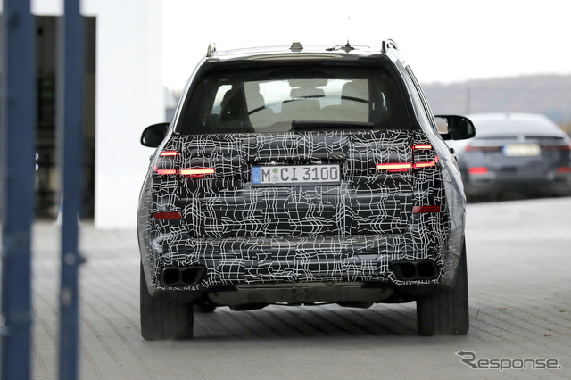 BMW X7 改良新型プロトタイプ(スクープ写真)