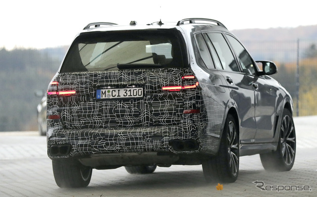 BMW X7 改良新型プロトタイプ(スクープ写真)