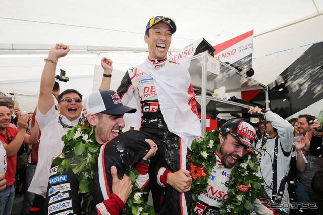 中嶋一貴(2018年ルマン24時間レース優勝時)