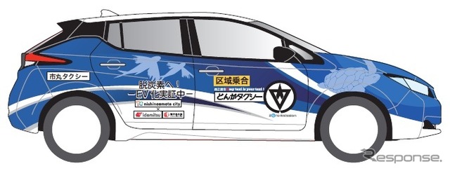 実証に利用するEVのイメージ