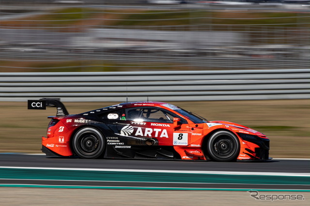 GT500クラス予選3番手の#8 ARTA NSX-GT(野尻智紀/福住仁嶺)