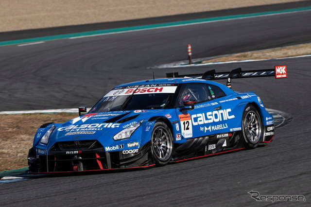 GT500クラス3位の#12 カルソニック IMPUL GT-R（平峰一貴／松下信治）