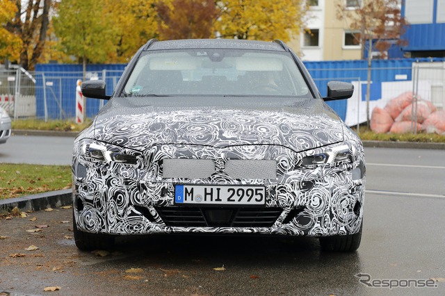 BMW 3シリーズツーリング 改良新型プロトタイプ(スクープ写真)