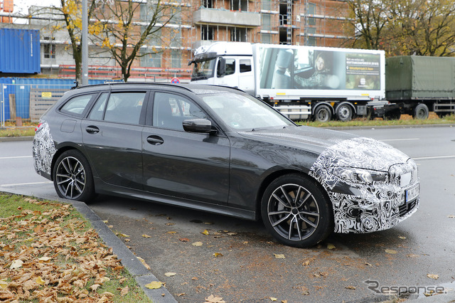 BMW 3シリーズツーリング 改良新型プロトタイプ(スクープ写真)
