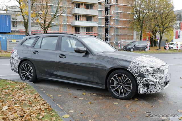 BMW 3シリーズツーリング 改良新型プロトタイプ(スクープ写真)