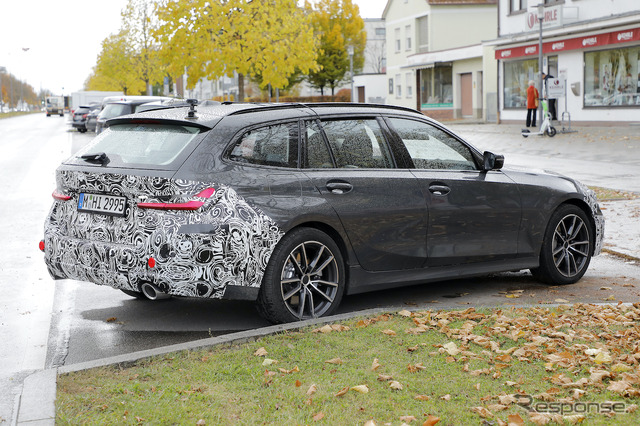 BMW 3シリーズツーリング 改良新型プロトタイプ(スクープ写真)