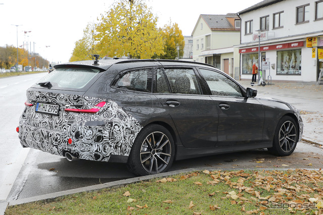BMW 3シリーズツーリング 改良新型プロトタイプ(スクープ写真)
