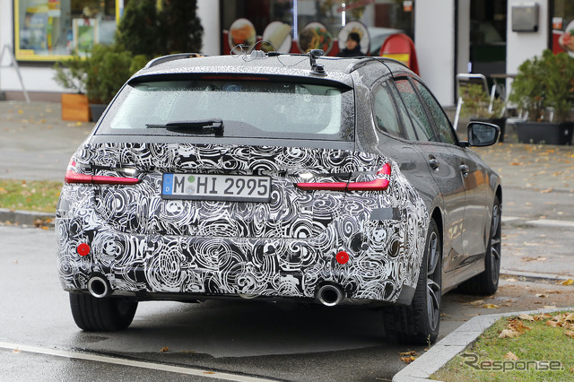 BMW 3シリーズツーリング 改良新型プロトタイプ(スクープ写真)