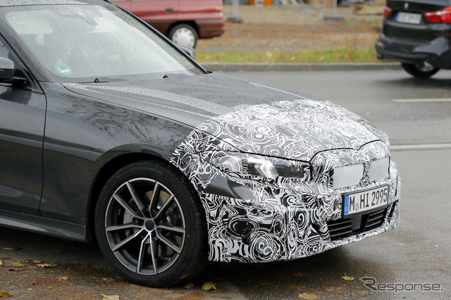 BMW 3シリーズツーリング 改良新型プロトタイプ(スクープ写真)