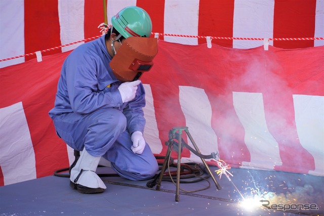 ジャンボフェリー新造船起工式