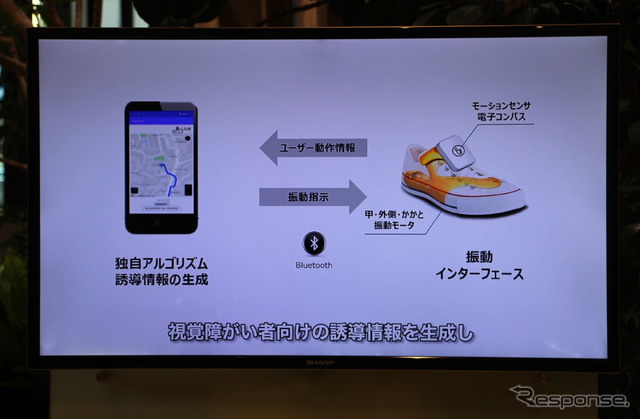 靴振動ナビ「あしらせ」(プロトタイプ)