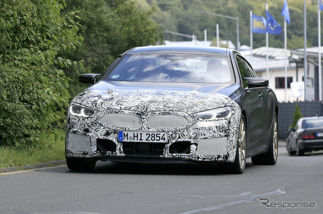BMW 8シリーズグランクーペ 改良新型プロトタイプ(スクープ写真)