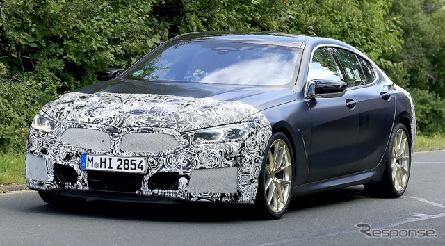 BMW 8シリーズグランクーペ 改良新型プロトタイプ(スクープ写真)