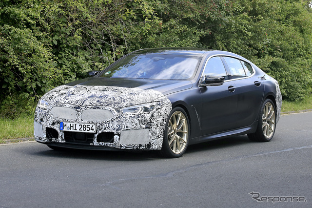 BMW 8シリーズグランクーペ 改良新型プロトタイプ(スクープ写真)