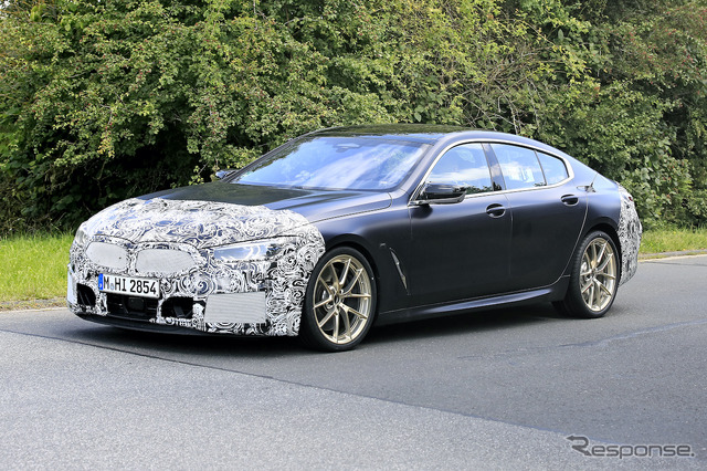 BMW 8シリーズグランクーペ 改良新型プロトタイプ(スクープ写真)