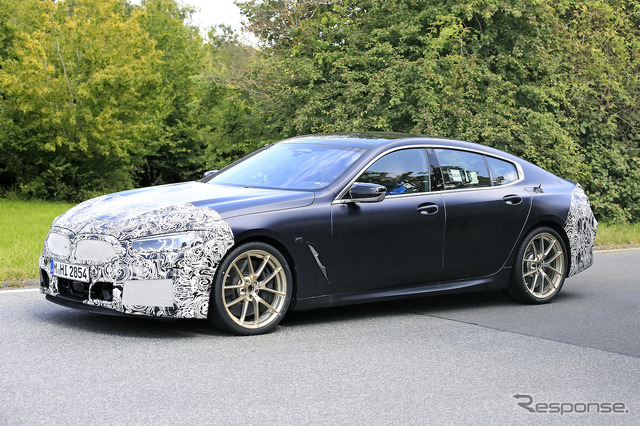 BMW 8シリーズグランクーペ 改良新型プロトタイプ(スクープ写真)