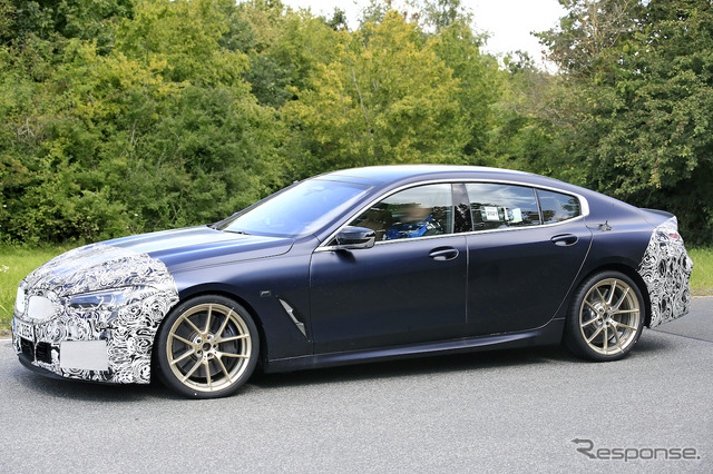 BMW 8シリーズグランクーペ 改良新型プロトタイプ（スクープ写真）