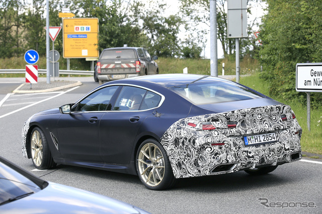 BMW 8シリーズグランクーペ 改良新型プロトタイプ（スクープ写真）