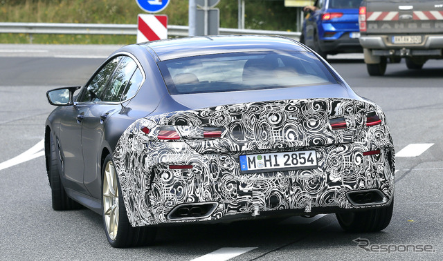 BMW 8シリーズグランクーペ 改良新型プロトタイプ(スクープ写真)