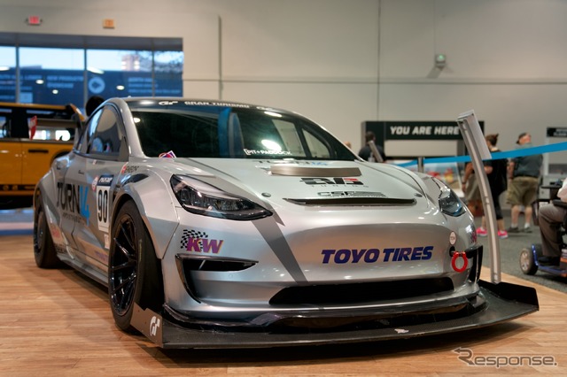 TESLA MODEL3 PIKES PEAK tuned by Evasive motor sports