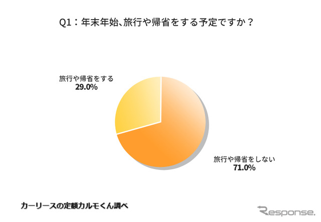 年末年始、旅行や帰省をする予定ですか?