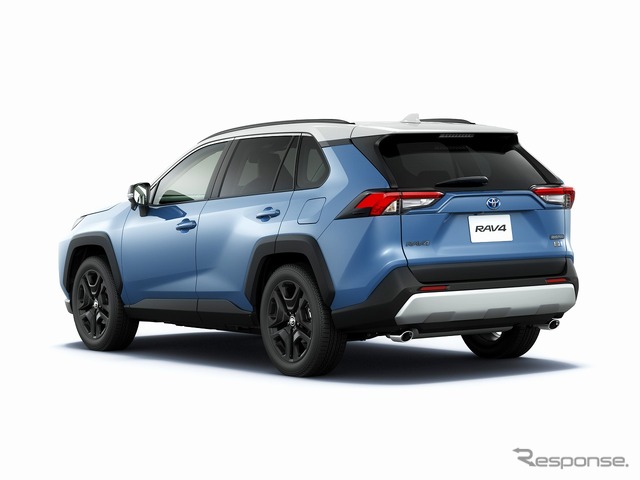 トヨタ RAV4 アドベンチャー（ハイブリッド車）（アッシュグレーメタリック×グレイッシュブルー）＜オプション装着車＞