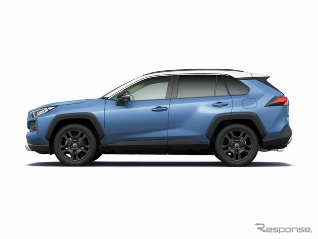 トヨタ RAV4 アドベンチャー(ハイブリッド車)(アッシュグレーメタリック×グレイッシュブルー)<オプション装着車>