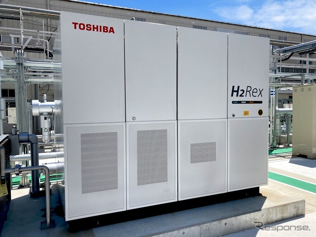 トヨタ自動車の本社工場に納入した100kW「H2Rex」