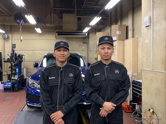 メルセデスベンツ麻生・太田、グルン氏（ネパール）、左：トラン氏（ベトナム）