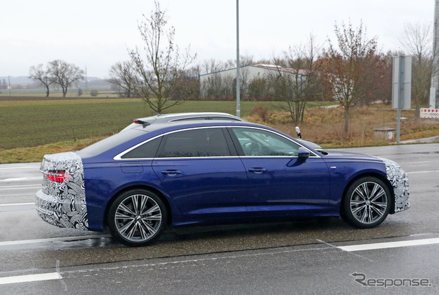 アウディ A6 改良新型プロトタイプ(スクープ写真)
