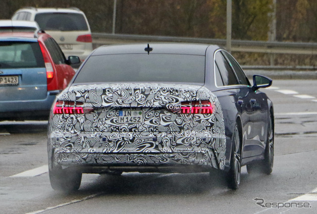 アウディ A6 改良新型プロトタイプ(スクープ写真)