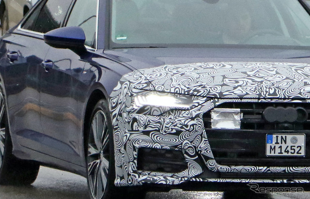 アウディ A6 改良新型プロトタイプ(スクープ写真)