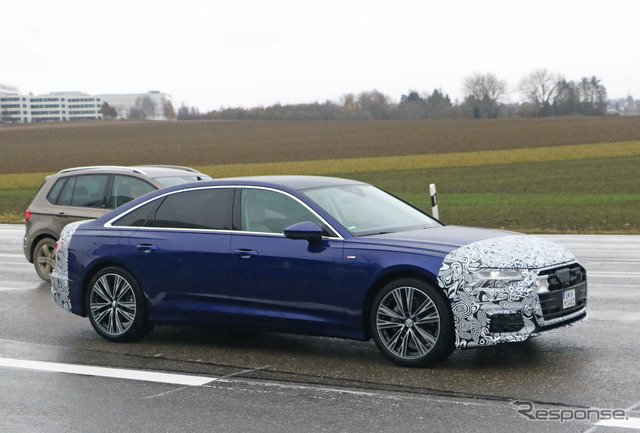 アウディ A6 改良新型プロトタイプ(スクープ写真)