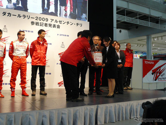 【ダカール09】トヨタ車体が参戦発表会…バイオディーゼル