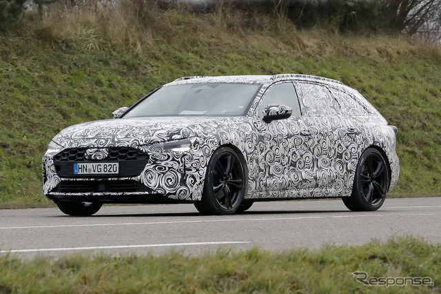 アウディ A4 アバント 次期型プロトタイプ(スクープ写真)