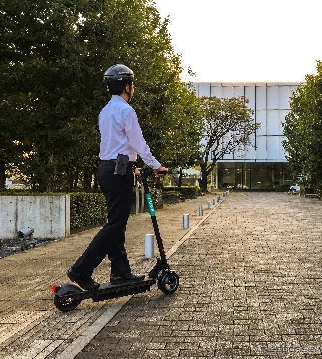 ワイヤレス充電ポートシステム実証の様子