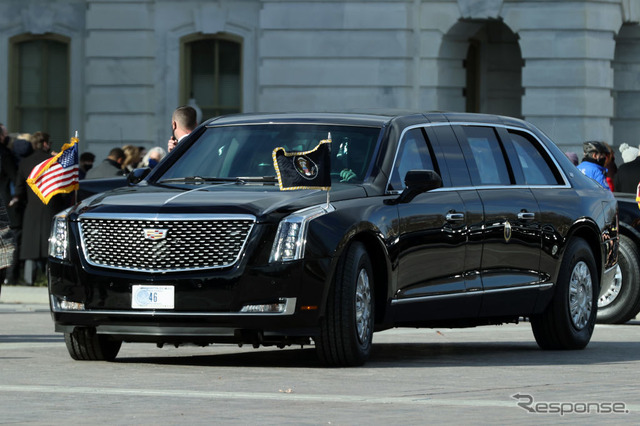 米大統領専用車（1月20日、就任式）