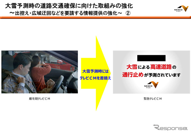 テレビCMも効果的に利用し、情報発信に努めている。