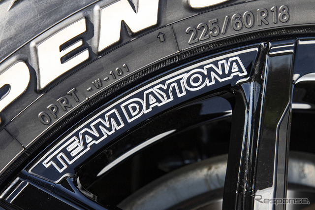 【レイズ TEAM DAYTONA F6 Drive】推奨サイズ:18×7.5J Inset45 5H-114.3/カラー:ブラックマシニング/タイヤサイズ:225/60R18(デリカD:5 x 社外ホイール )