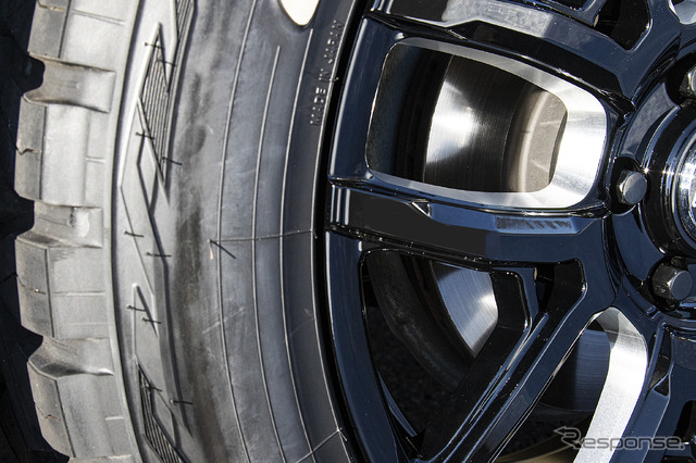 【レイズ TEAM DAYTONA F6 Drive】推奨サイズ:18×7.5J Inset45 5H-114.3/カラー:ブラックマシニング/タイヤサイズ:225/60R18(デリカD:5 x 社外ホイール )