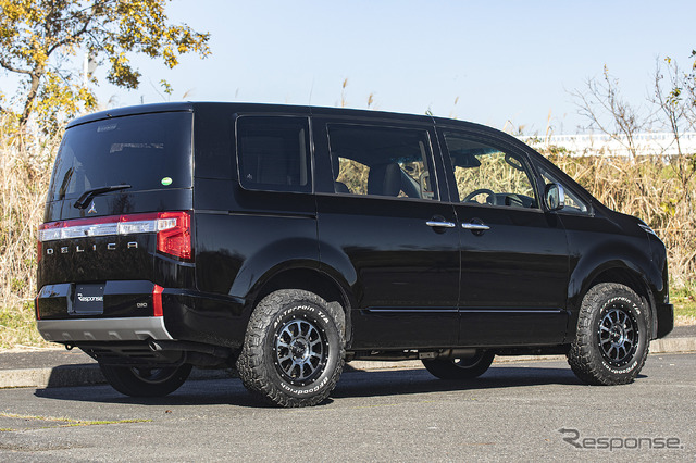 【MiD NITRO POWER M10 PERSHING S】推奨サイズ:16×7.0J Inset40 5H-114.3/カラー:ブラック/DC+マシニング/ブラッククリア/タイヤサイズ:LT235/70R16(デリカD:5 x 社外ホイール )
