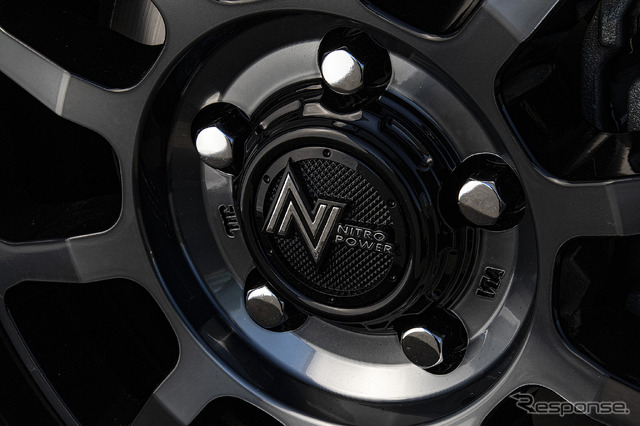 【MiD NITRO POWER M10 PERSHING S】推奨サイズ:16×7.0J Inset40 5H-114.3/カラー:ブラック/DC+マシニング/ブラッククリア/タイヤサイズ:LT235/70R16(デリカD:5 x 社外ホイール )