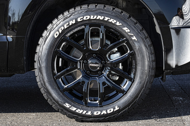 【レイズ TEAM DAYTONA F6 Drive】推奨サイズ:18×7.5J Inset45 5H-114.3/カラー:ブラックマシニング/タイヤサイズ:225/60R18(デリカD:5 x 社外ホイール )
