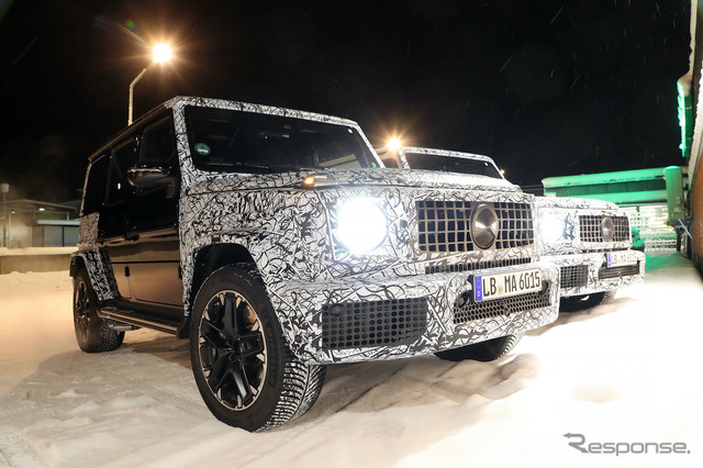 メルセデスベンツ Gクラス(AMG G63)改良新型プロトタイプ(スクープ写真)