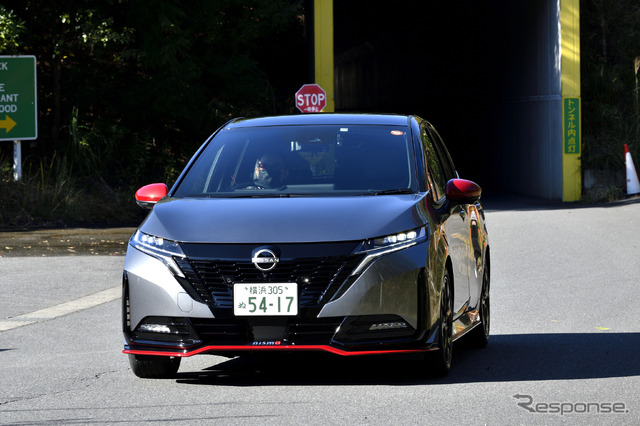 日産ノート（日本カーオブザイヤー10ベスト試乗会）