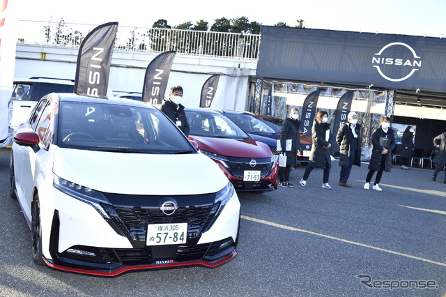 日産ノート(日本カーオブザイヤー10ベスト試乗会)