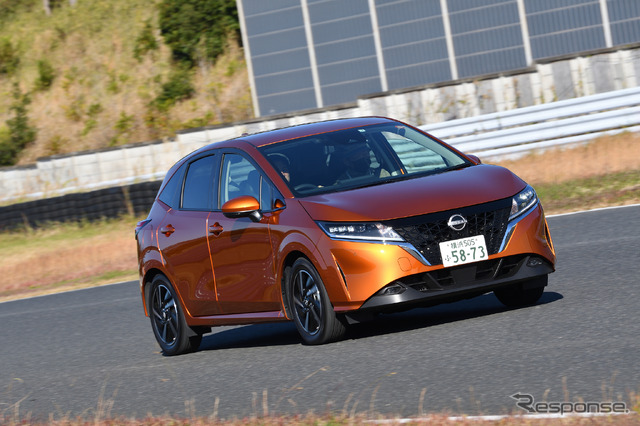 日産ノート(日本カーオブザイヤー10ベスト試乗会)