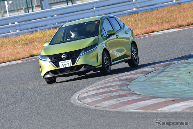 日産ノート(日本カーオブザイヤー10ベスト試乗会)