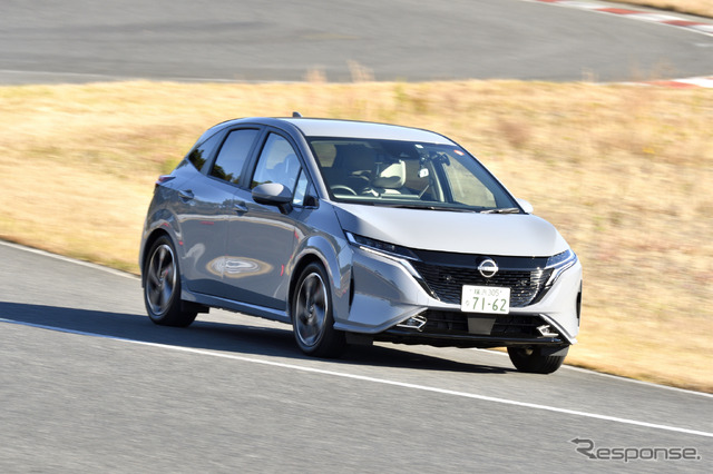 日産ノートオーラ(日本カーオブザイヤー10ベスト試乗会)